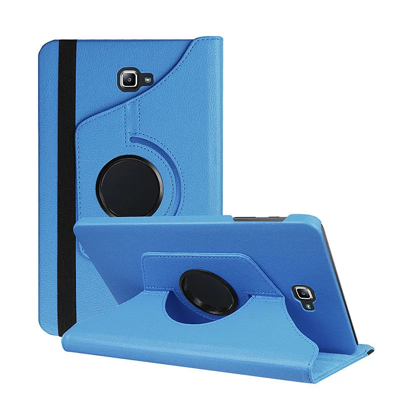 iPad 1 rotating leather protective case in clamshell design with litchi grain texture
