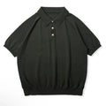 Retro slim fit cotton short-sleeved T-shirt in dark brown colour for summer leisure wear
