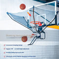 Automatic basketball return training net with cowhide netting and iron frame for solo shooting practice
