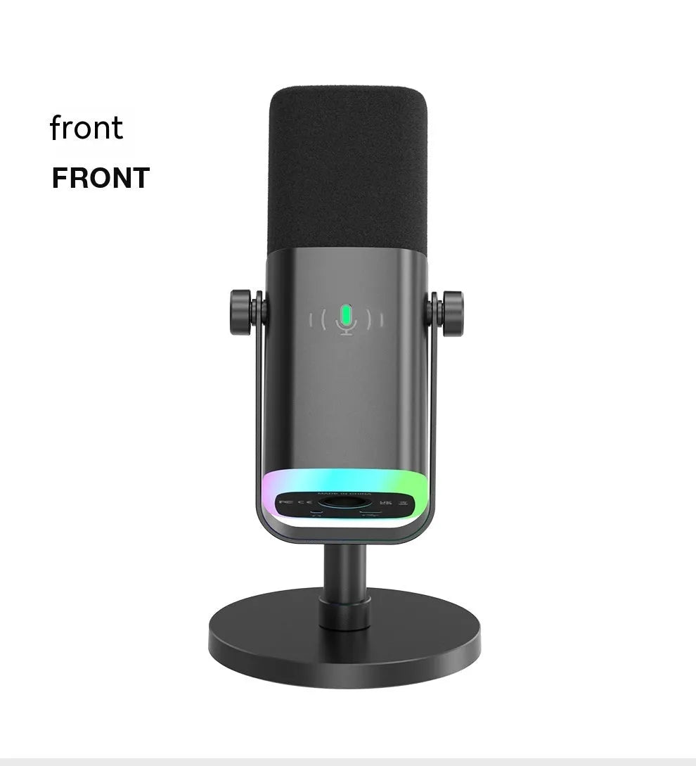 Dynamic noise reduction microphone in black, pink or white with matching bracket and complete accessory package