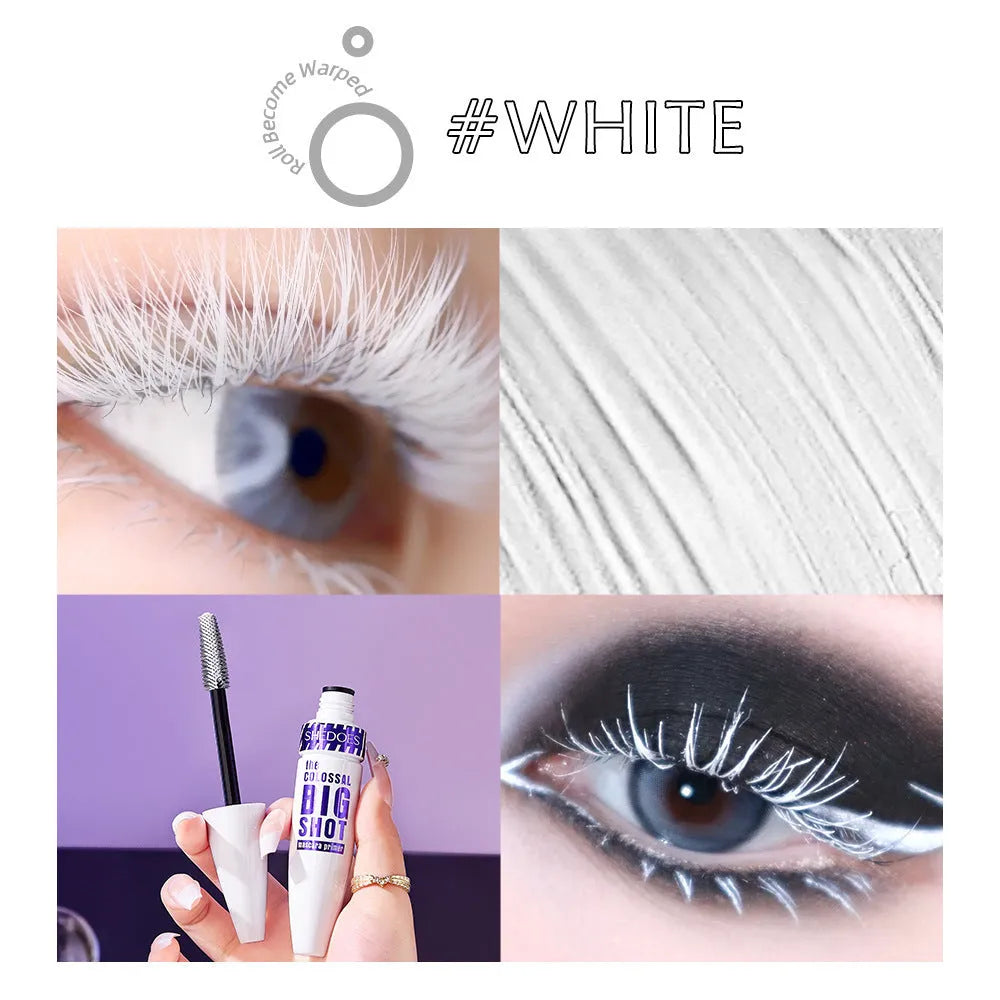 10ML white waterproof mascara container with quick-drying formula