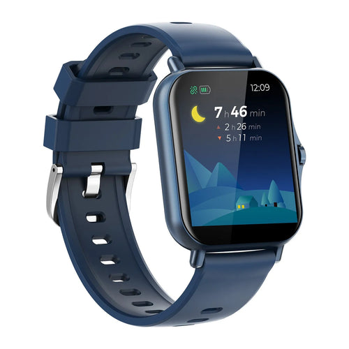 W10 Bluetooth smart watch with heart rate and blood pressure monitoring on wrist
