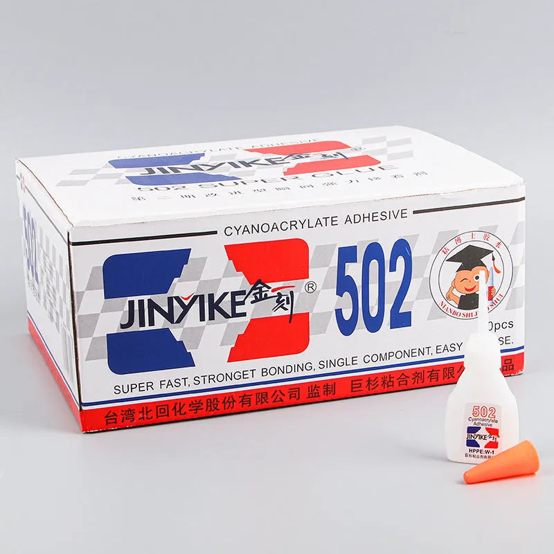 Shoe repair adhesive glue tube in 3g and 8g sizes for instant strong bonding of footwear