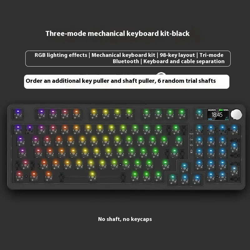 98-key wireless Bluetooth mechanical keyboard with multiple colour theme options