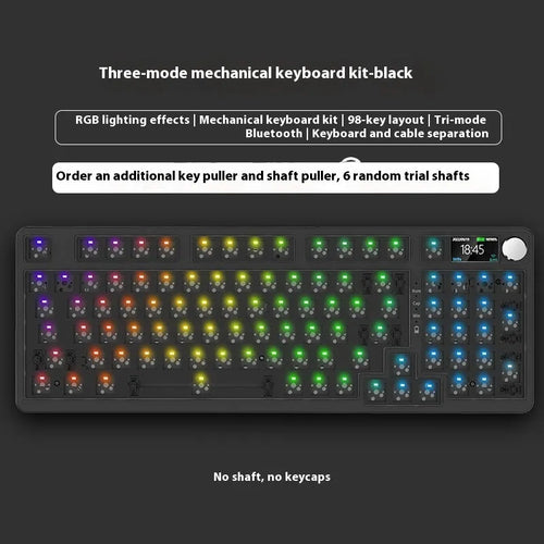 98-key wireless Bluetooth mechanical keyboard with multiple colour theme options