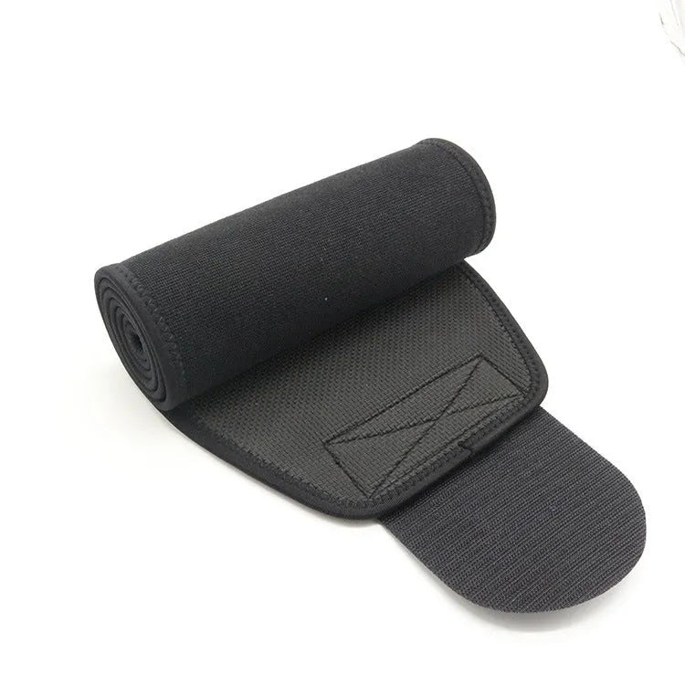 Adjustable neoprene lumbar support belt for fitness and running in black, blue, or pink.