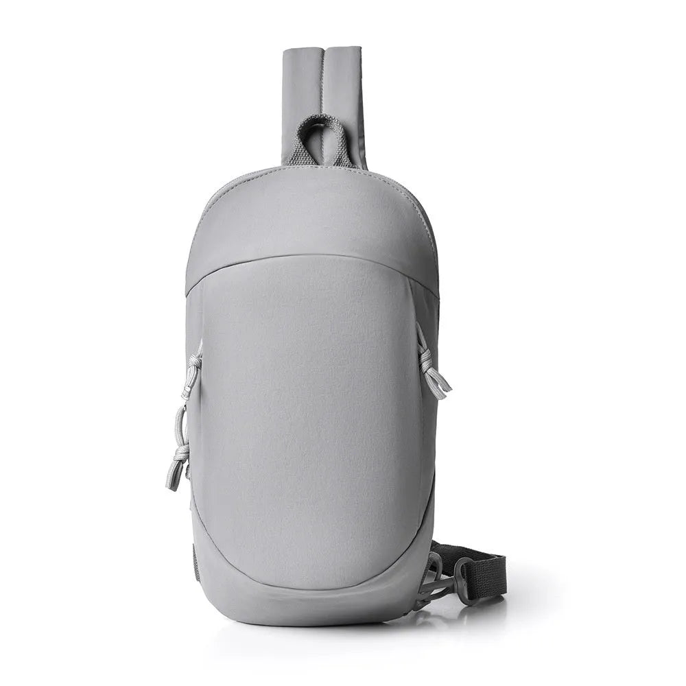 Girls outdoor crossbody bag in nylon, shown in Army Green colour with a single shoulder strap.