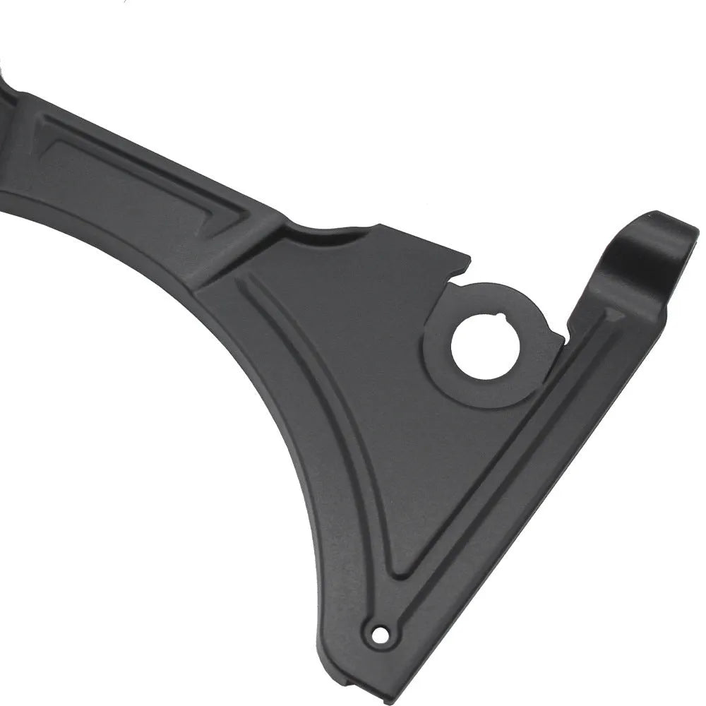 Black motorcycle cockpit fairing for BMW R1250GS and R1200GS adventure bikes