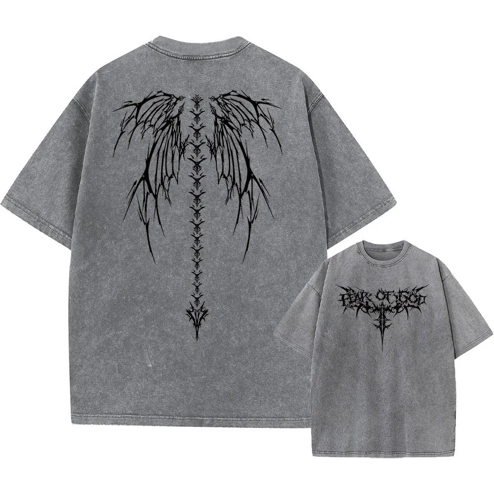 Men's oversized cotton t-shirt in loose fit with drop-shoulder short sleeves, shown in colour SX2608.