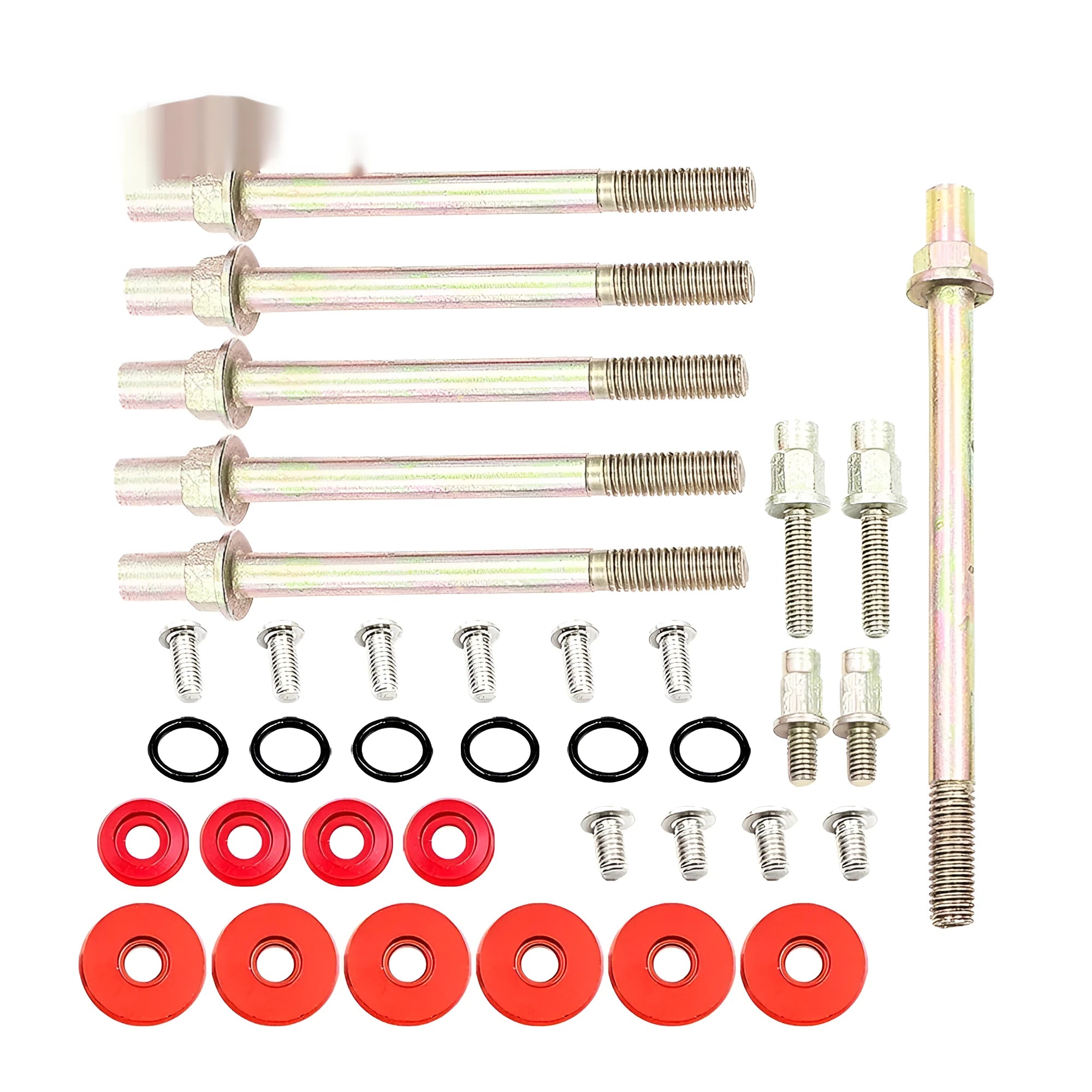 Honda Civic K Series DP019 aluminium engine gasket kit in silver, red, blue, and black colour options.