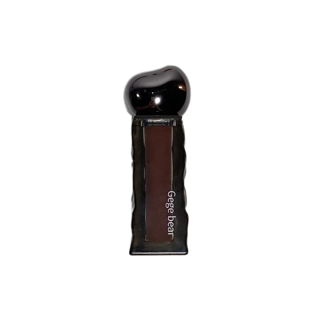 Glacier Lava Lip Lacquer lip gloss tube showcasing a high-shine, mirror finish, with visual of seven colour shade options.