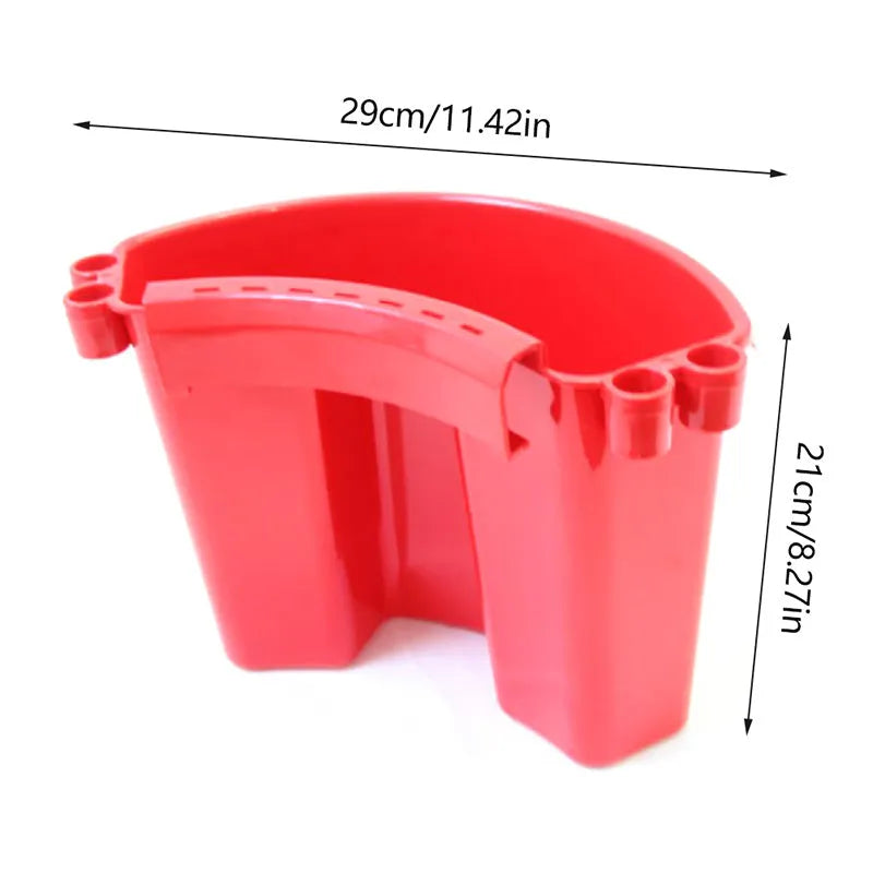28 litre car washing bucket in PP plastic with side pockets for cleaning tools