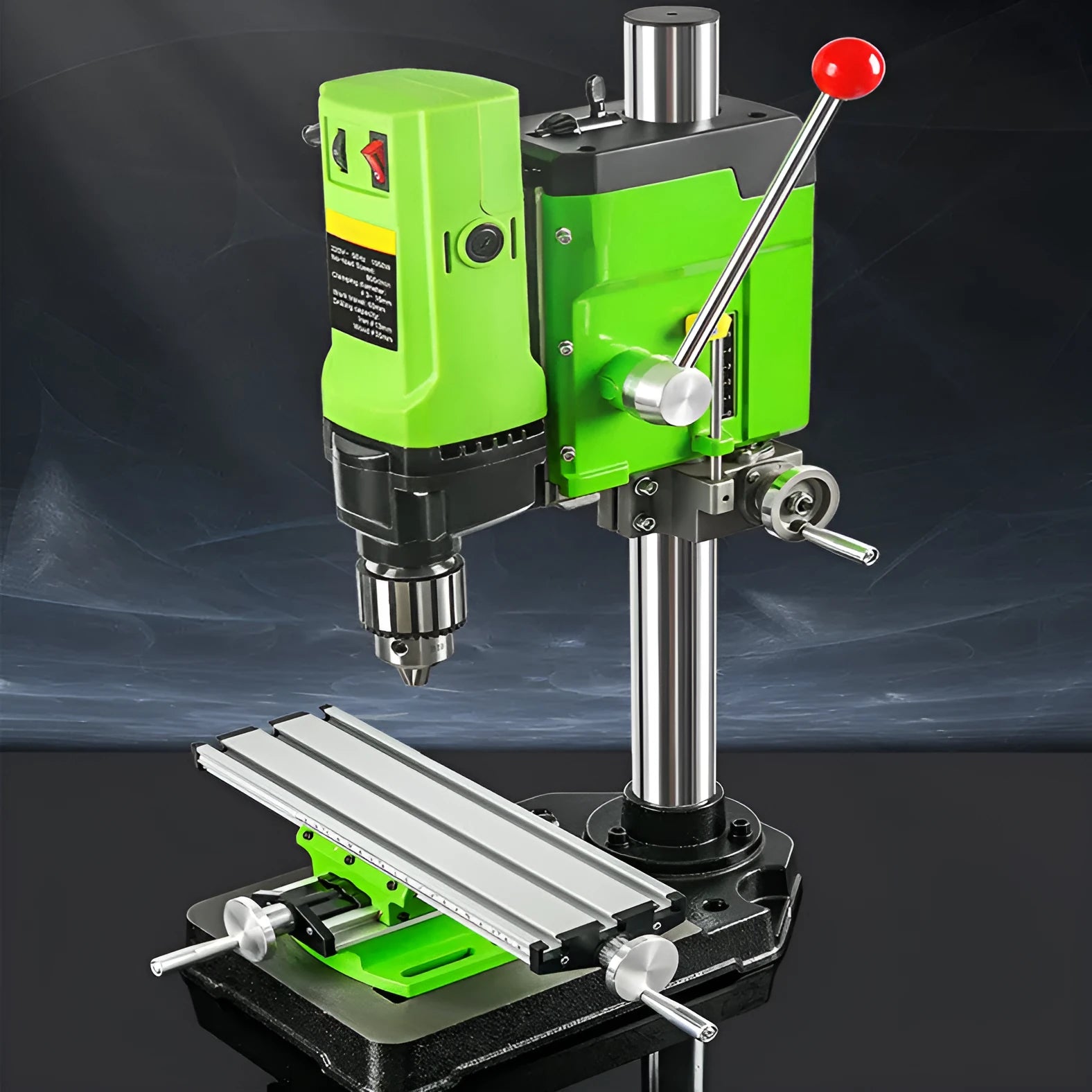 Mini bench drill milling machine with 240W AC power for 220V workshop operation