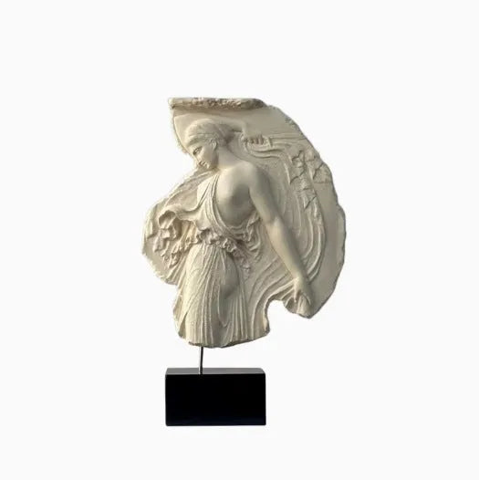 Italian-style wine goddess synthetic resin sculpture ornament measuring 35cm tall
