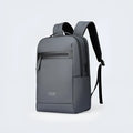 Graphite grey USB charging business backpack made from Oxford cloth with sewn thread detailing.