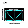 Indoor football training mat with rubber surface for skill lifting practice