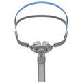 Ventilator nasal pillow mask accessories kit showing silicone cushions and a thickened headband strap