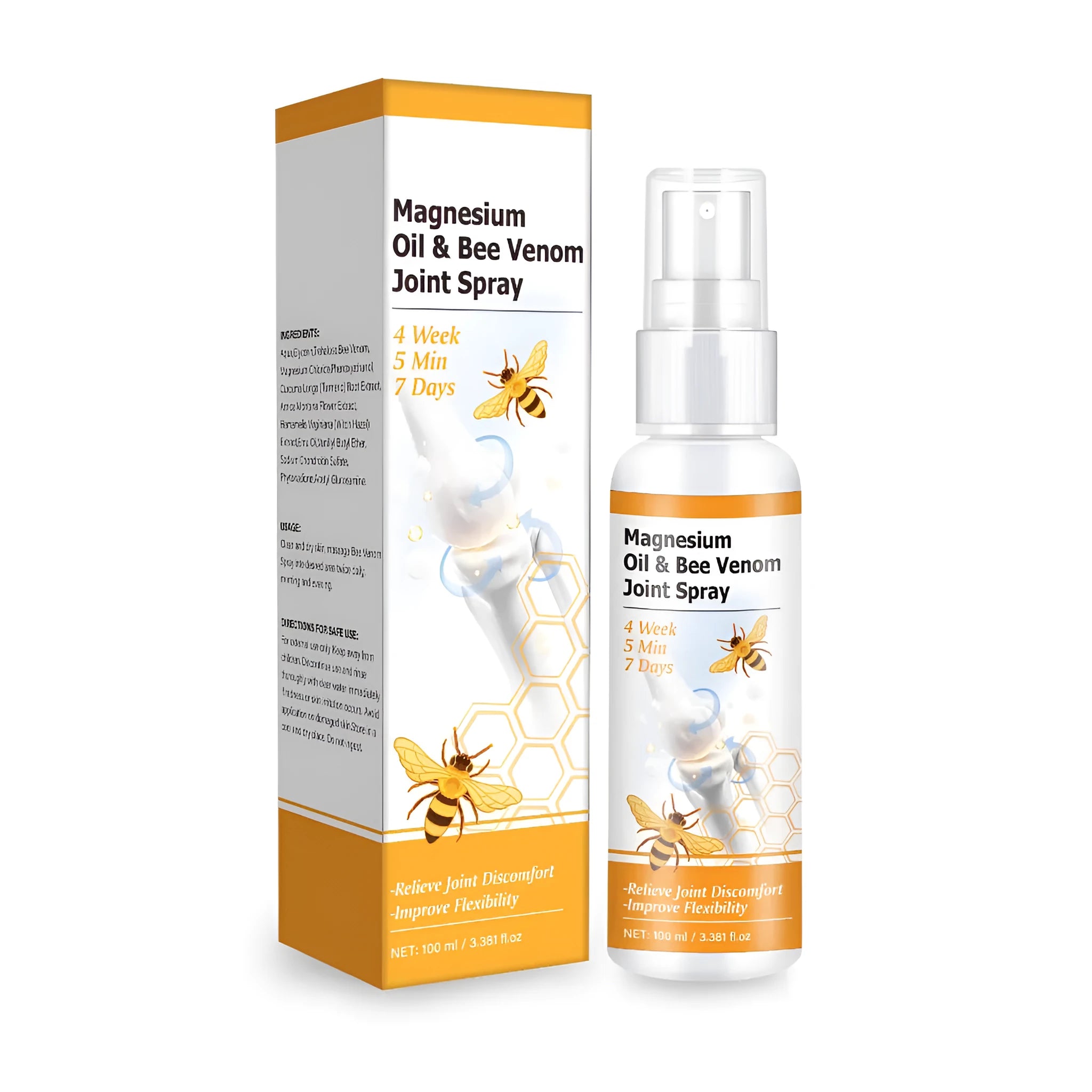 Magnesium oil spray gel bottle with spray mechanism, 100ml capacity, product code FPB011