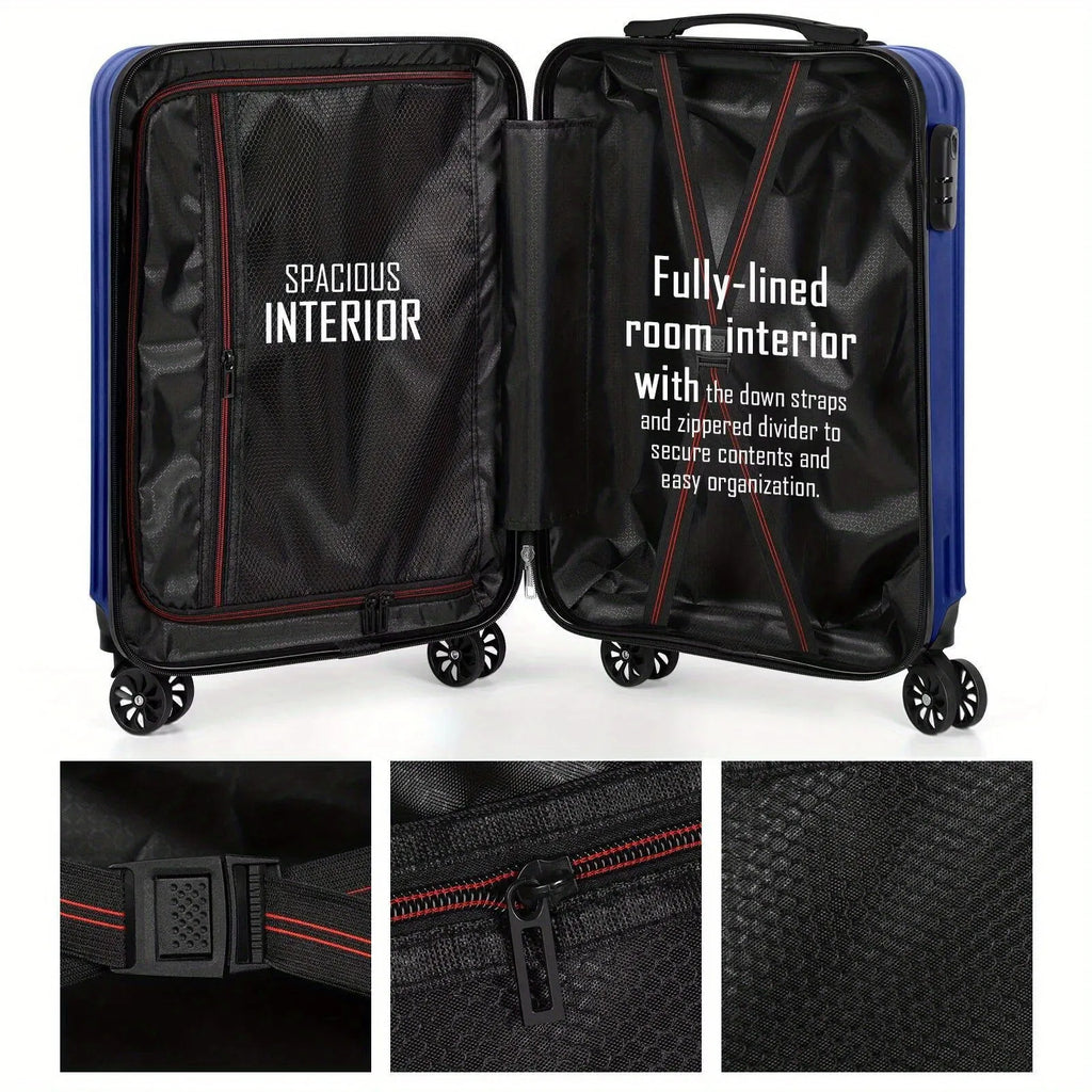 Aluminium alloy travel trunk set with 14-inch and 20-inch sizes for men's business trips