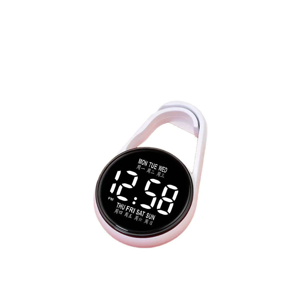 Digital LED wristwatch with luminous display and plastic strap in various colour options