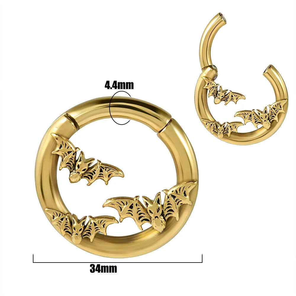 Fashion stainless steel earrings with totem patterns in multiple style options