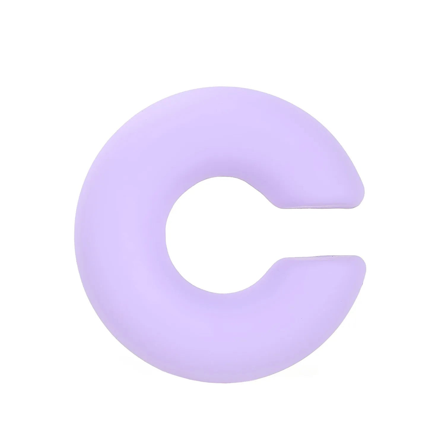 Round C-shaped matte finish clip-on earrings for women in various candy colours