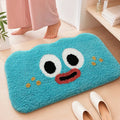Colourful cartoon anime design on a soft, thick imitation cashmere polyester bathroom mat.