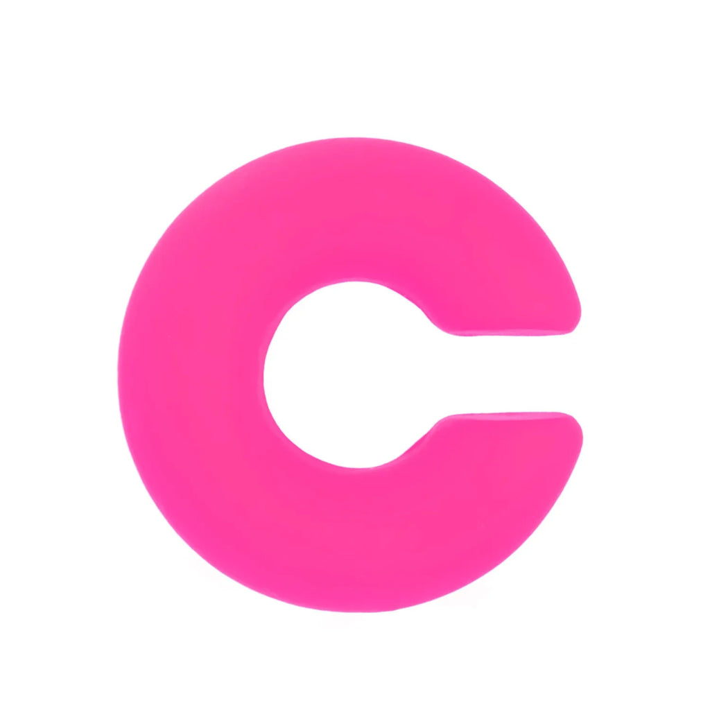 Round C-shaped matte finish clip-on earrings for women in various candy colours