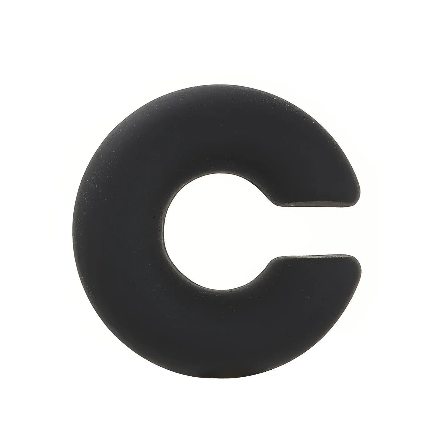 Round C-shaped matte finish clip-on earrings for women in various candy colours