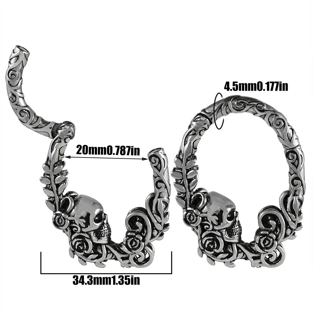 Fashion stainless steel earrings with totem patterns in multiple style options