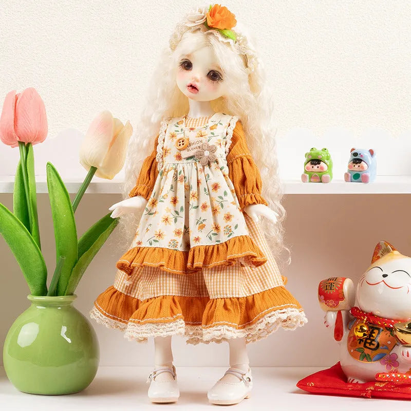 French doll dress-up clothes in 11 colour themes including rococo, caramel pudding, and bear infested designs