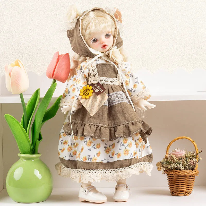 French doll dress-up clothes in 11 colour themes including rococo, caramel pudding, and bear infested designs