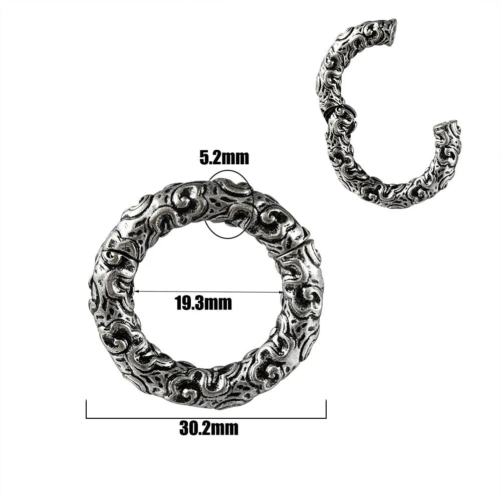 Fashion stainless steel earrings with totem patterns in multiple style options