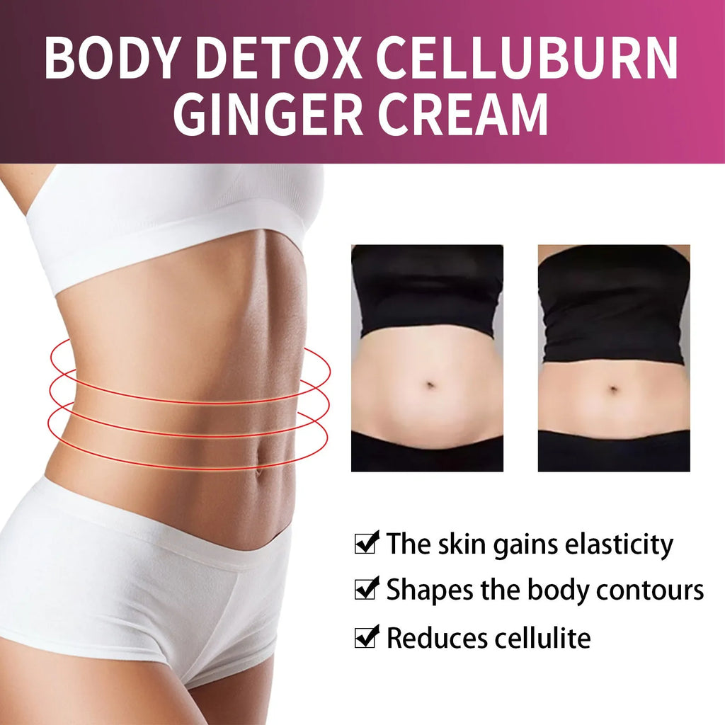 15g tube of ginger body slimming tightening cream with hyaluronic acid.