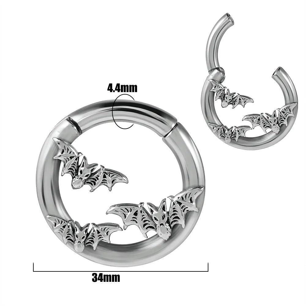 Fashion stainless steel earrings with totem patterns in multiple style options