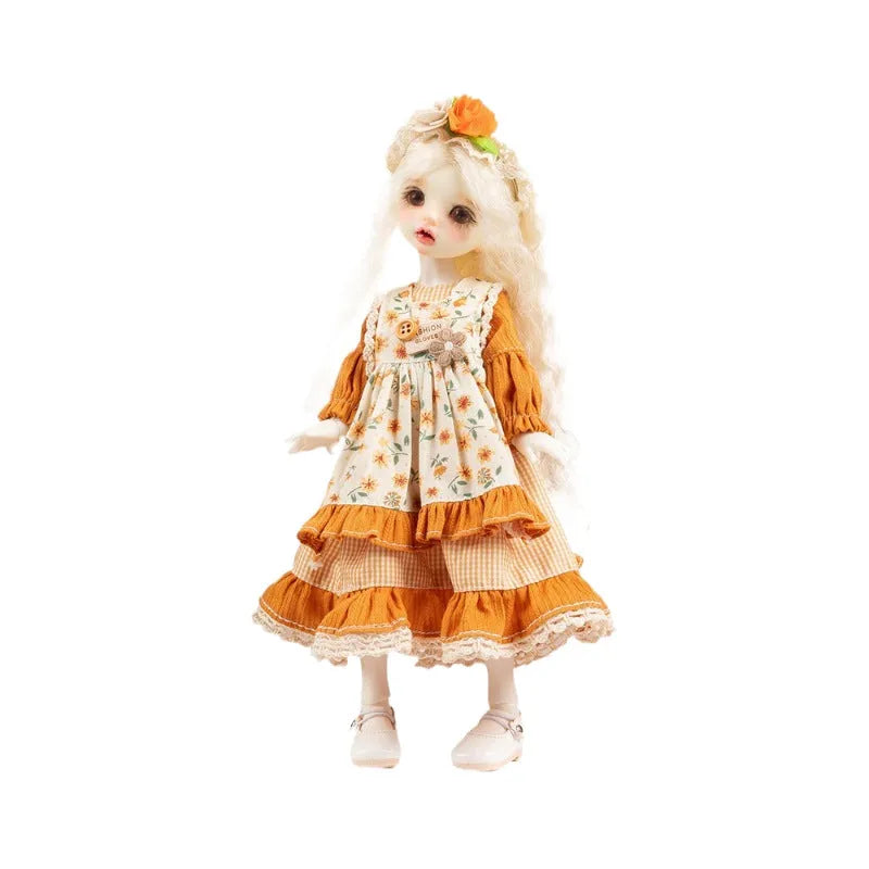 French doll dress-up clothes in 11 colour themes including rococo, caramel pudding, and bear infested designs