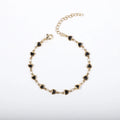 Stainless steel bracelet with heart design and gold plating in multiple colour options