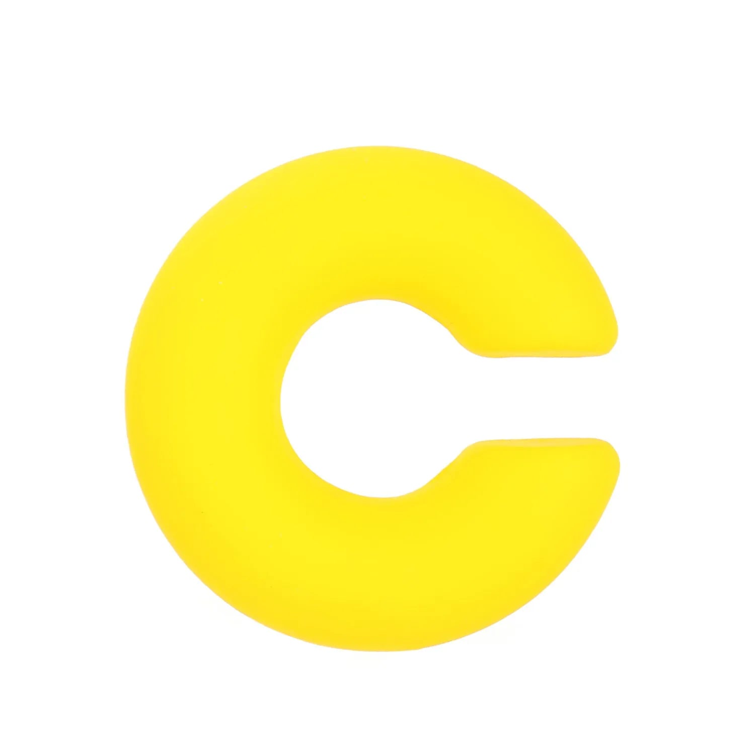 Round C-shaped matte finish clip-on earrings for women in various candy colours