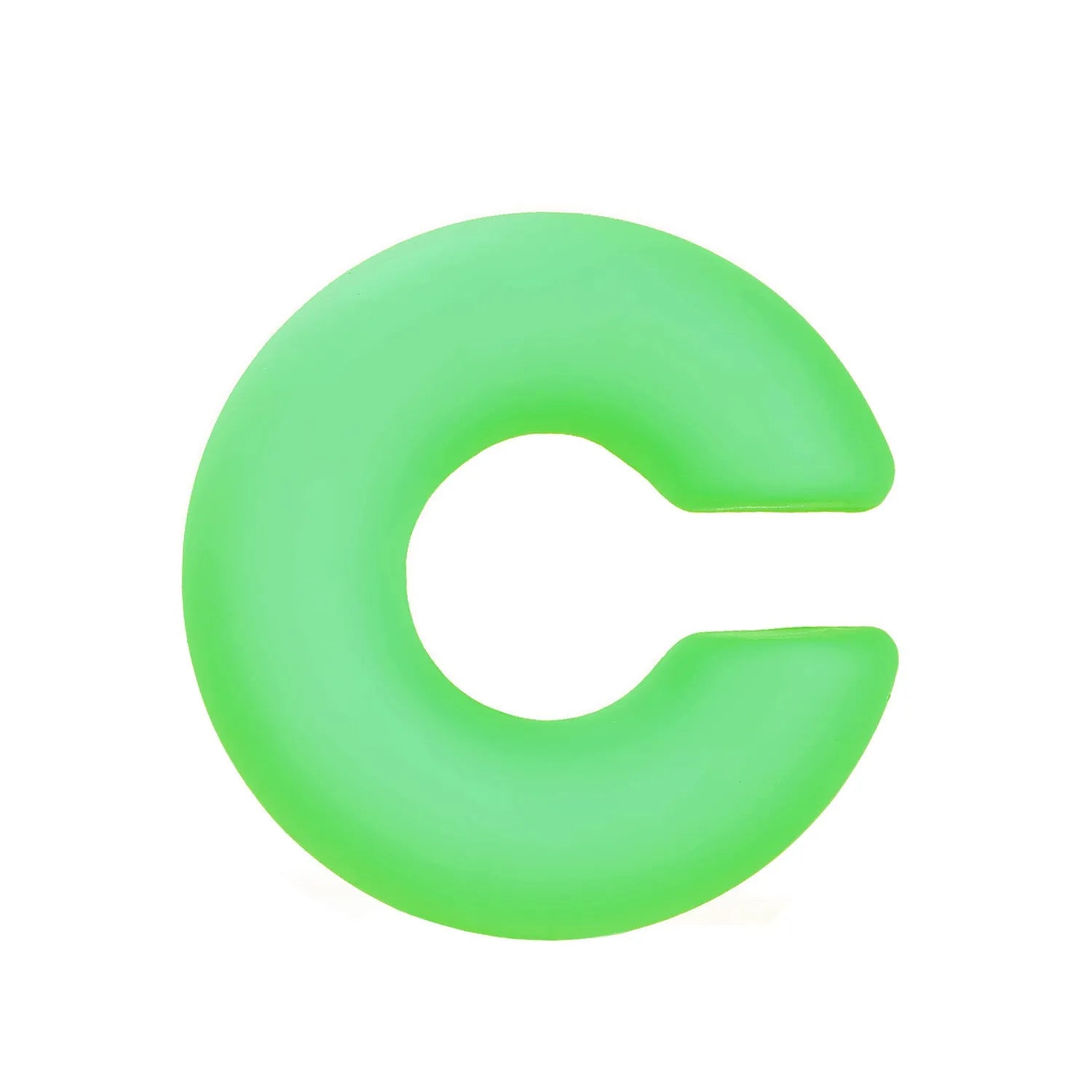Round C-shaped matte finish clip-on earrings for women in various candy colours