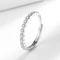 Open mouth copper ring with diamond tail shape in white gold and yellow gold colour options