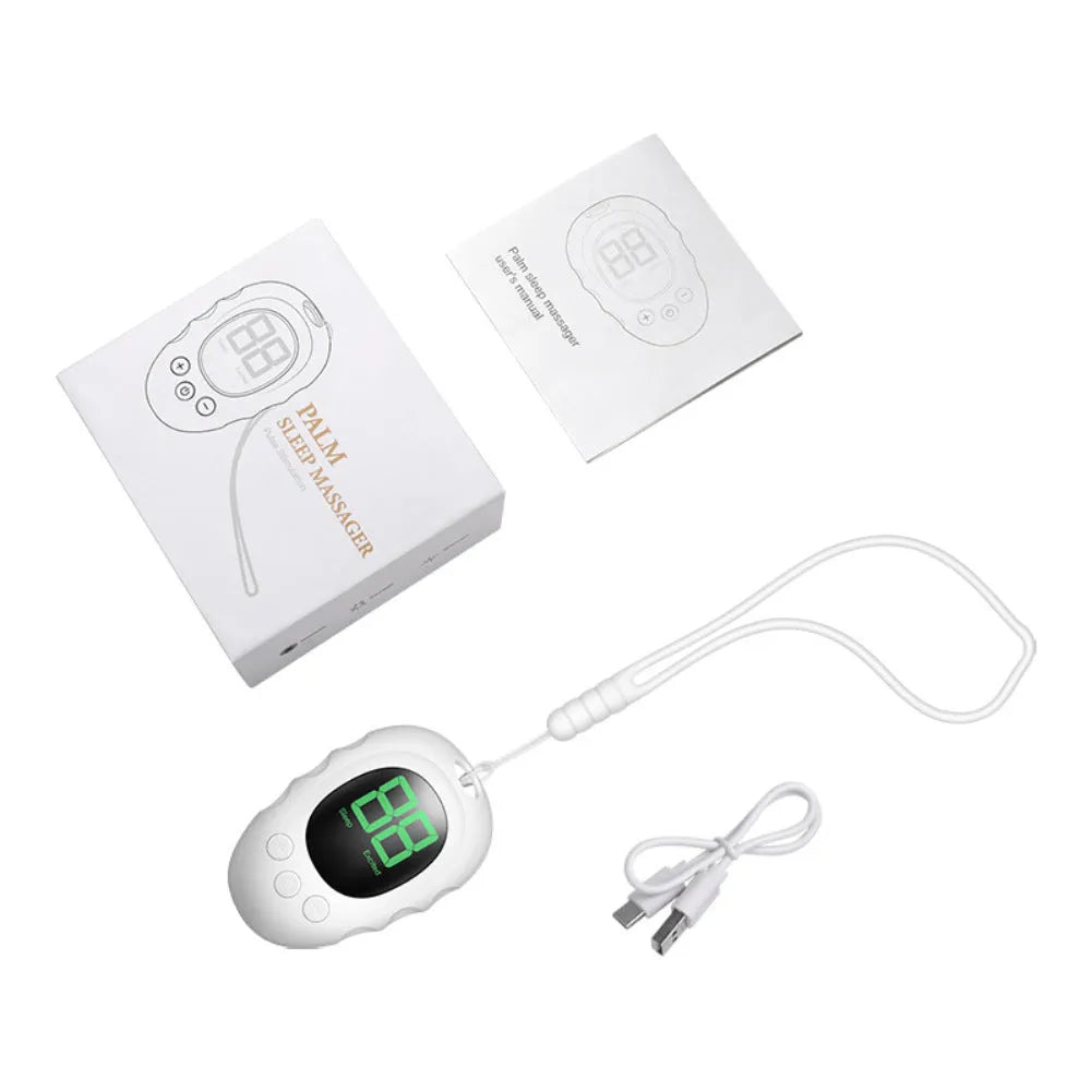 Silicone sleep aid hand grip monitor in black, white or green colour with rechargeable power