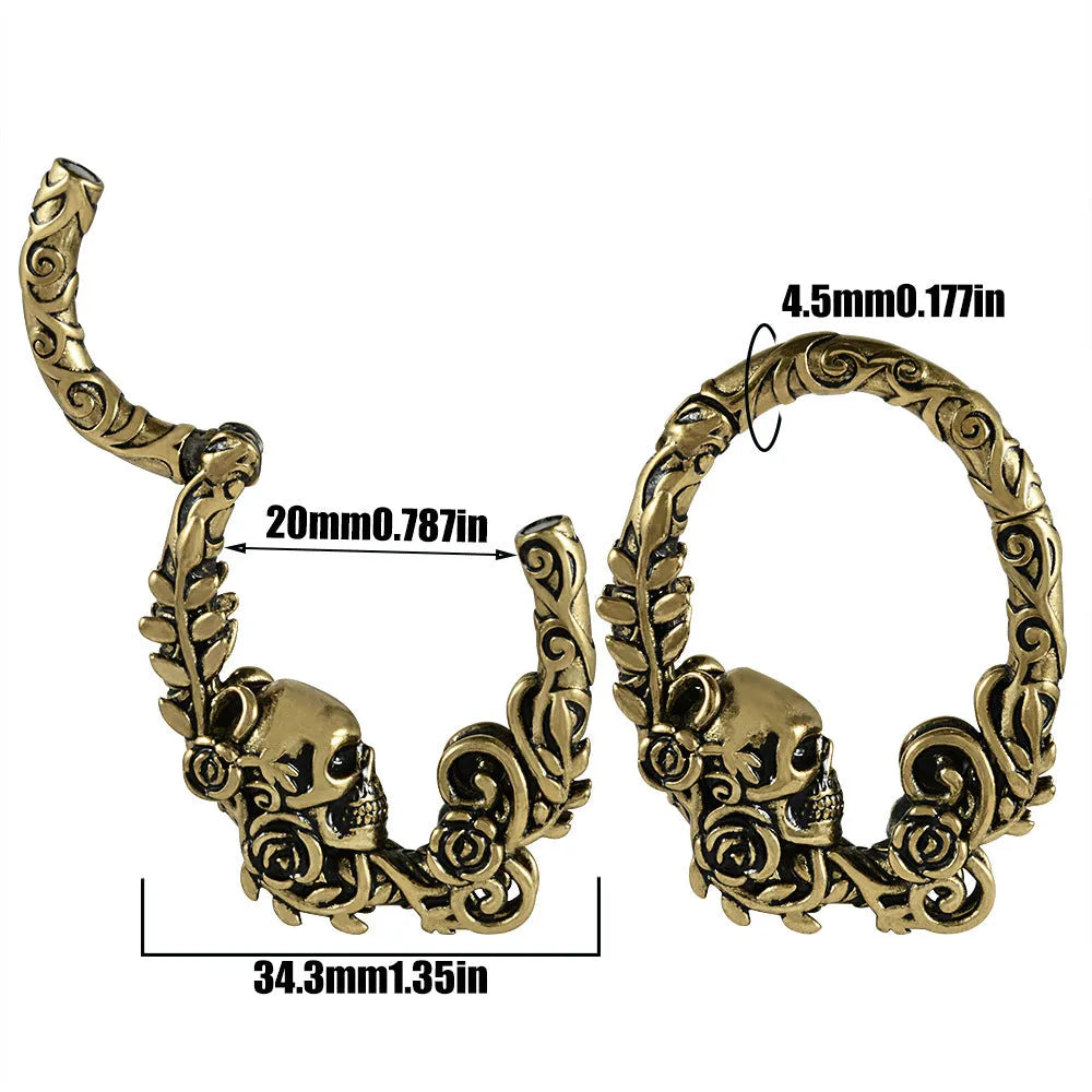 Fashion stainless steel earrings with totem patterns in multiple style options