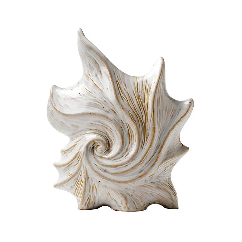 French art ceramic vase with coloured glaze in European-style retro design