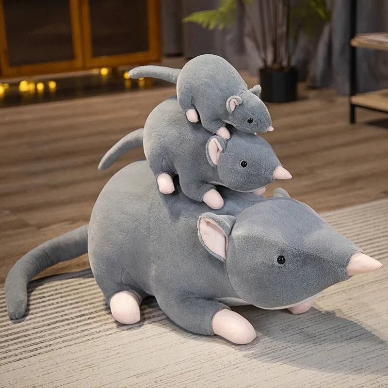 Cartoon mouse plush doll in 32cm, 50cm, or 100cm sizes for youth.