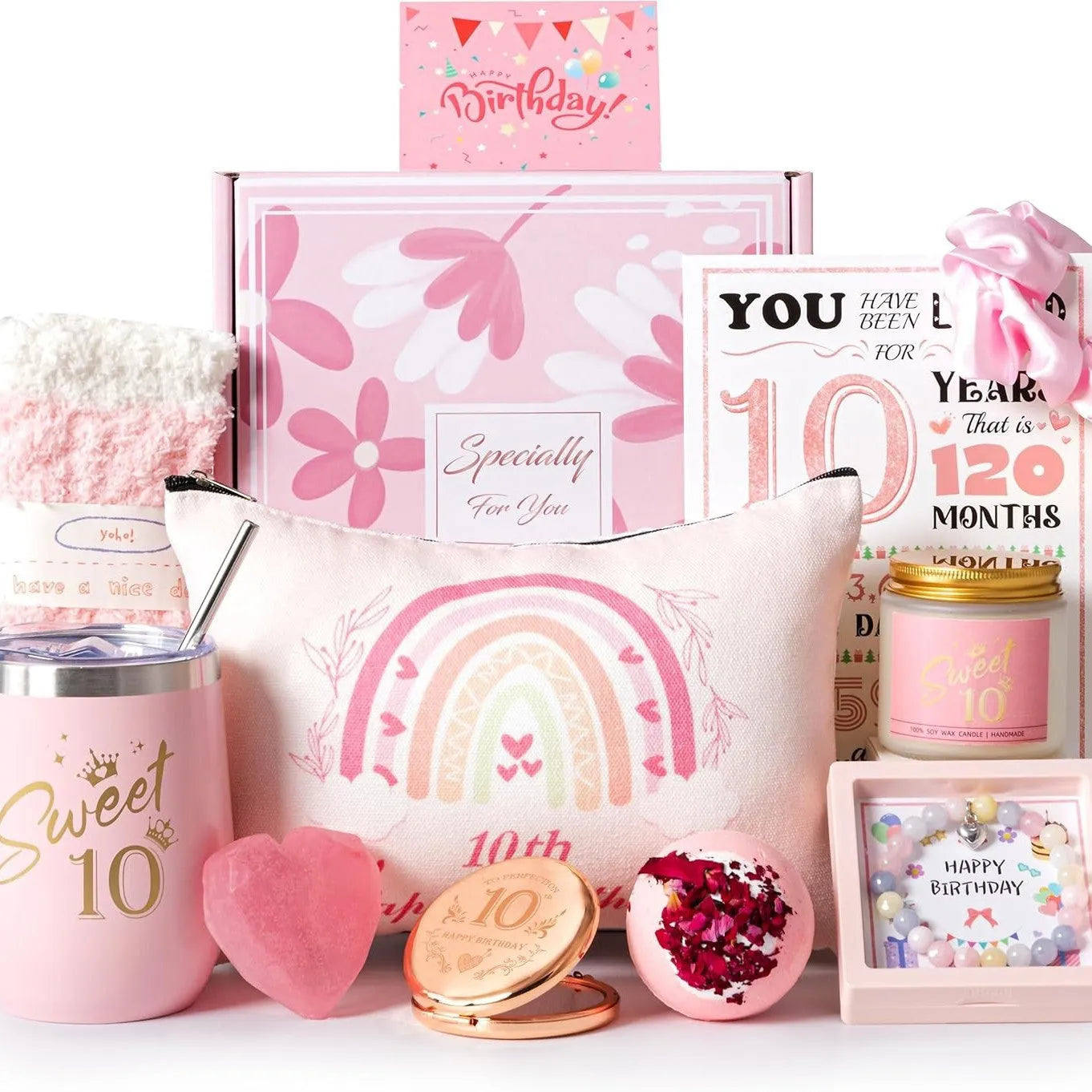 Soy wax aromatherapy candle bath gift set in a box with modern simplicity design.