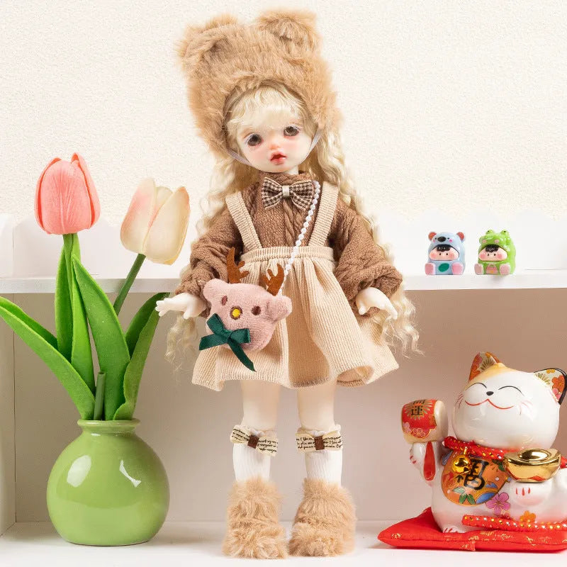 French doll dress-up clothes in 11 colour themes including rococo, caramel pudding, and bear infested designs