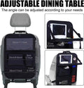 Black oxford cloth car seat back storage bag measuring 42x30cm