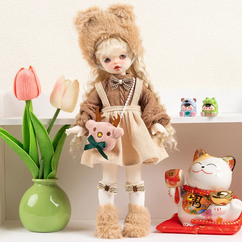 French doll dress-up clothes in 11 colour themes including rococo, caramel pudding, and bear infested designs