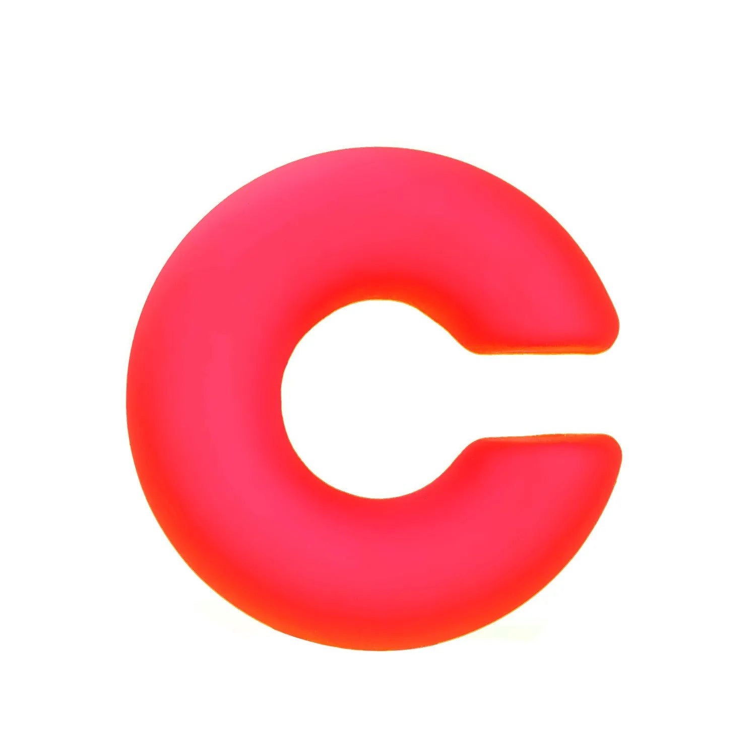 Round C-shaped matte finish clip-on earrings for women in various candy colours