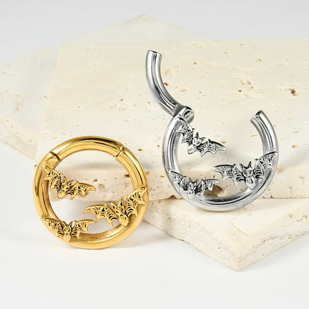 Fashion stainless steel earrings with totem patterns in multiple style options
